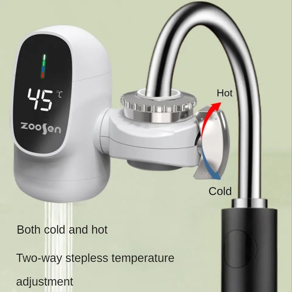 Electric Water Heater, Kitchen Tap Connector, Instant Cold Hot Water Faucet Adapter, Faucet Digital Display Water Heater, Digital Display Heating Tap, Water Heater for Bathroom Kitchen Faucet Electric Water Heater, Kitchen Tap Connector, Instant Cold Hot Water Faucet Adapter, Faucet Digital Display Water Heater, Digital Display Heating Tap, Water Heater for Bathroom Kitchen Faucet